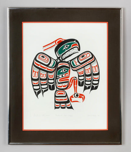 Kwakiutl Sea Eagle Silkscreen Print by Calvin Hunt, Kwakwaka'wakw