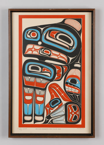 Kwa-giulth Thunderbird Design for Box Drum by Tony Hunt Sr. (1942-2017), Kwakwaka'wakw