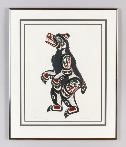 Black Bear - Original Painting by Mark Henderson, Kwakwaka'wakw