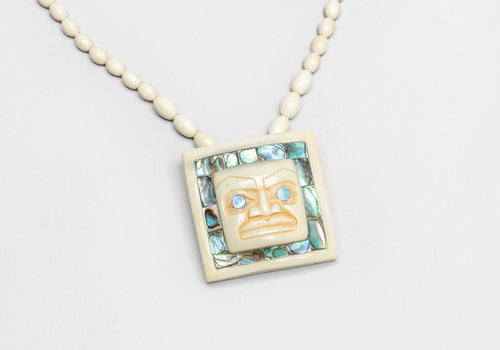 Pendant depicting Chilkat Face by Patty Fawn