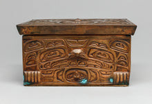 Hand Hammered Copper Box by Richard Dicks, Nuxalk