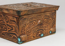 Hand Hammered Copper Box by Richard Dicks, Nuxalk