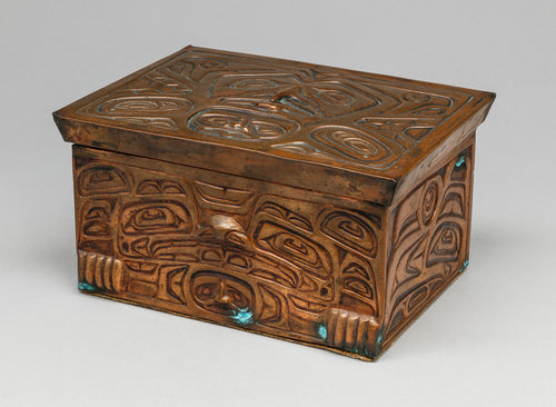 Hand Hammered Copper Box by Richard Dicks, Nuxalk