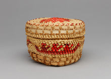 Vintage Lidded Basket with Whale, Nuu Chah Nulth