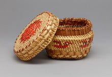 Vintage Lidded Basket with Whale, Nuu Chah Nulth