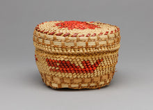 Vintage Lidded Basket with Whale, Nuu Chah Nulth