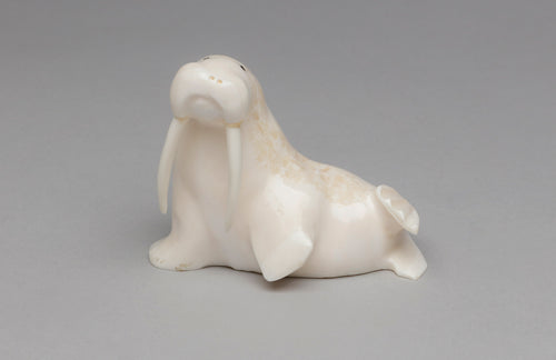 Carving depicting Walrus by Tony Pelowook, Yup'ik