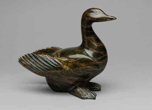 Carving depicting Goose by Pee Michael, Inuit