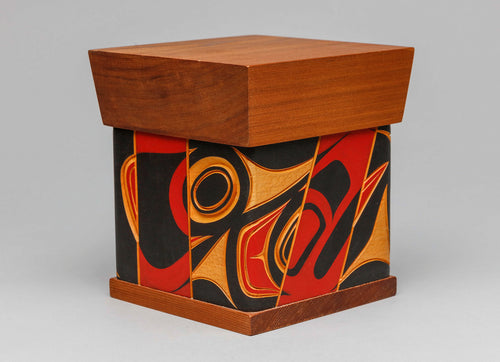 Bentwood Box Depicting Raven by James Michaels, Tlingit/Metis Cree