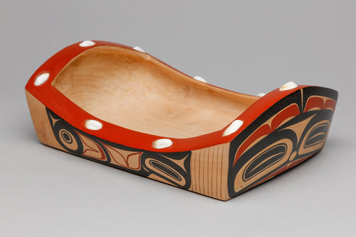 Feast Dish depicting Eagle's Tail by David A. Boxley, Alaskan Tsimshian