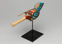 Rattle depicting Baby Robin by David A. Boxley, Alaskan Tsimshian