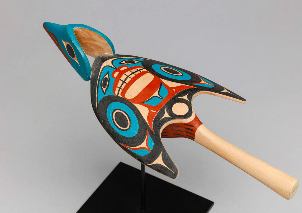 Rattle depicting Baby Robin by David A. Boxley, Alaskan Tsimshian ...