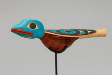 Rattle depicting Baby Robin by David A. Boxley, Alaskan Tsimshian