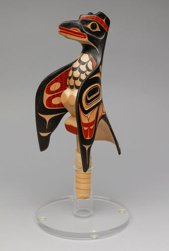 Rattle depicting Raven by David A. Boxley, Alaskan Tsimshian