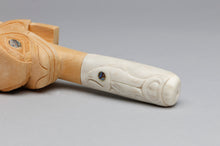 Pipe depicting Killer Whale and Salmon by Isaac Tait (1965-2000), Nisga'a