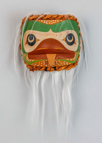 Mask Depicting Medicine Singer (Frog), 2014, by Douglas David, Nuu-chah-nulth