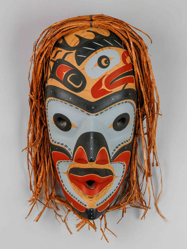 Mask depicting Long Life Giver by David Mungo Knox, Kwakwaka'wakw