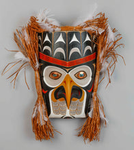 Mask Depicting Nuu-Chah-Nulth Eagle, 2022, by Tom Patterson, Nuu-chah-nulth