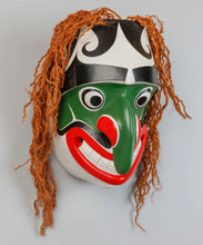 Mask depicting Nułamał (Fool), 1985, by Simon Dick, Kwakwaka'wakw