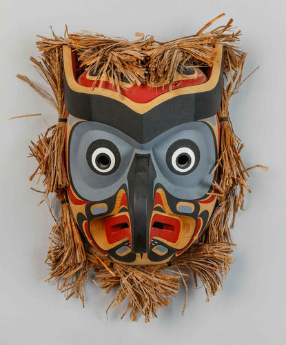Mask depicting Owl, 2002, by Don Svanik, Kwakwaka’wakw