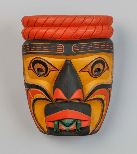Mask depicting Fire Chief by Stanley C. Hunt, Kwakwaka'wakw