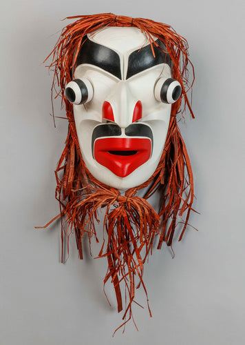 Mask Depicting Listener, by Johnathan Henderson, Kwakwaka’wakw