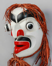 Mask Depicting Listener, by Johnathan Henderson, Kwakwaka’wakw