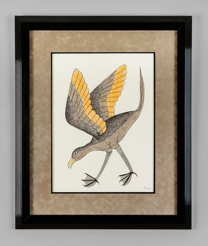 Arctic Bird - Original Drawing by Kenojuak Ashevak (1927-2013), Inuit