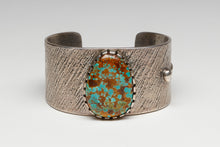 Tufa Cast Bracelet with Pilot Mountain Turquoise by Monty Claw, Navajo