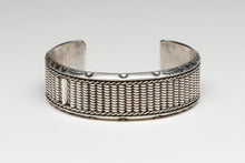 Sterling Silver Row Bracelet, Navajo