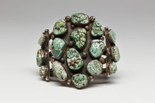 Vintage Sea Foam Turquoise Nugget Bracelet, c. 1970