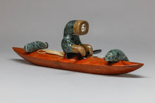 Hunter in Kayak by Lenwood Saccheus, Inupiaq