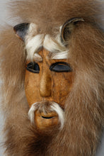 Caribou Hide Mask of Elder By Mabel Paneak Burris (1942-2018), Iñupiat