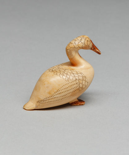 Vintage Duck Carving by John Kokuluk Sr., Iñupiaq