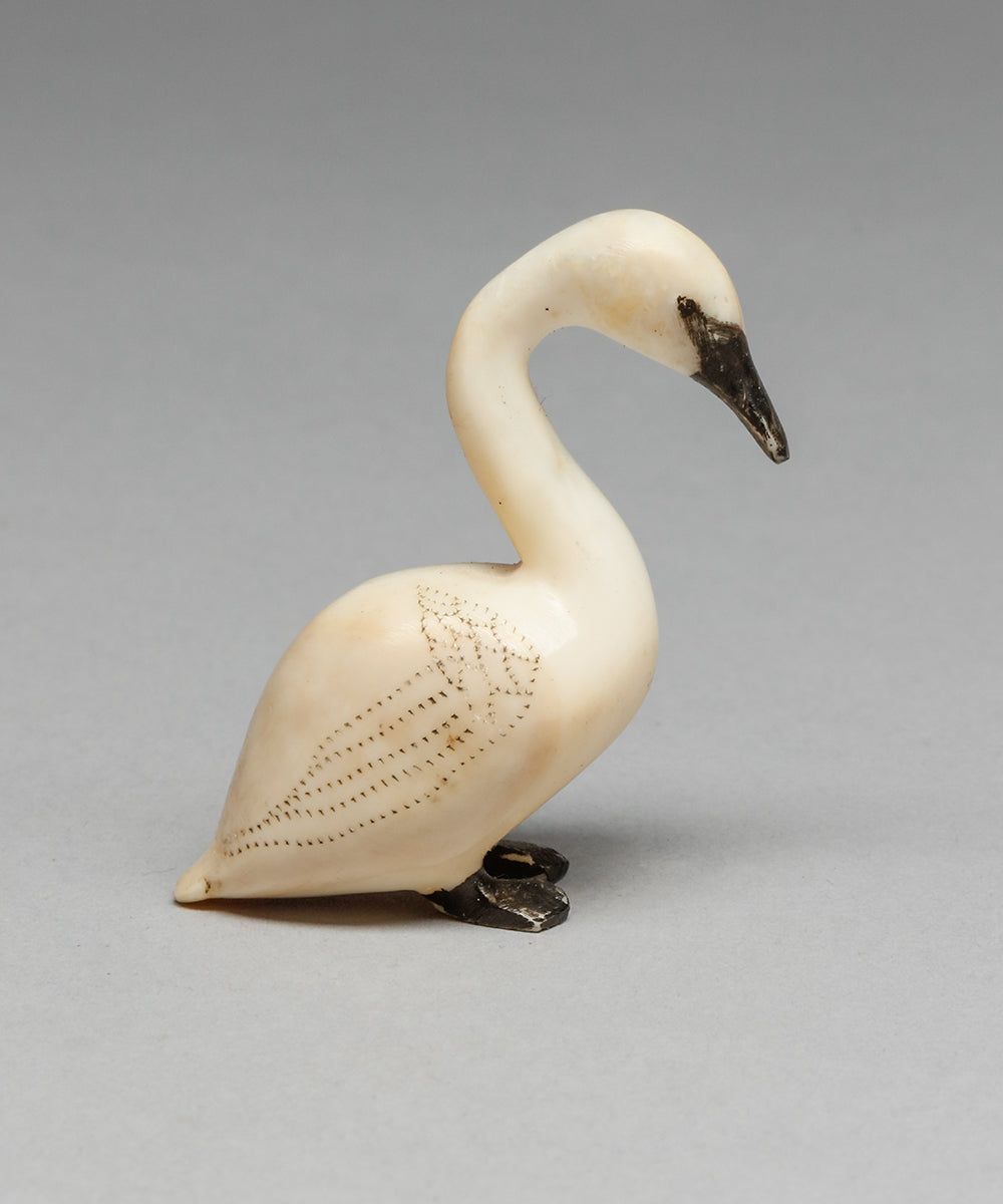 Vintage Swan Carving by John Kokuluk Sr., Iñupiaq