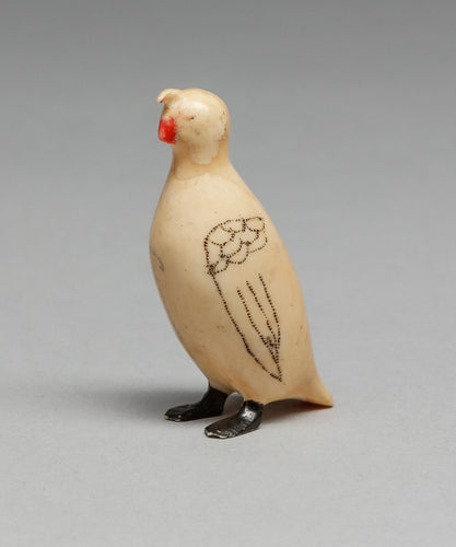 Vintage Quail Carving by John Kokuluk Sr., Iñupiaq