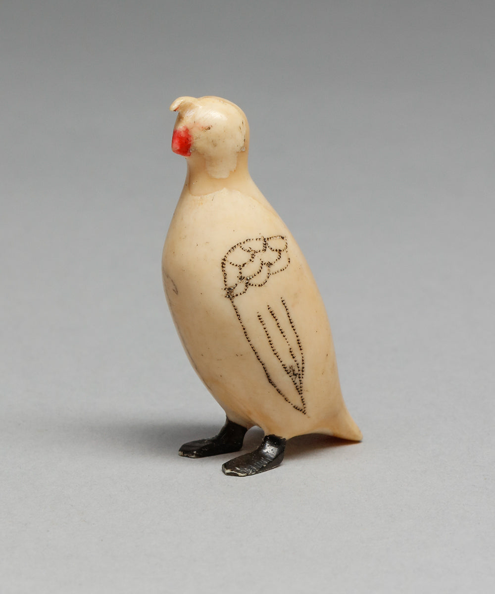 Vintage Quail Carving by John Kokuluk Sr., Iñupiaq