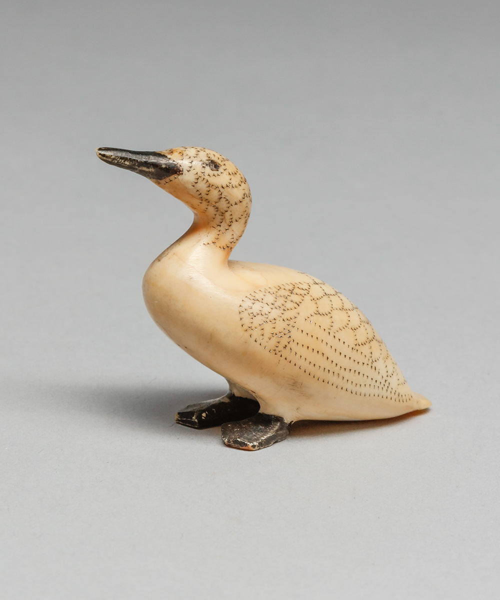 Vintage Bird Carving by Teddy Kaseki (1905-1970), Siberian Yup'ik