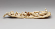 Antique Scene Depicting Reindeer Herding, Inupiaq Culture