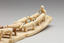 Antique Scene Depicting Reindeer Herding, Inupiaq Culture