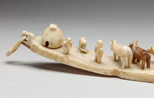 Antique Scene Depicting Reindeer Herding, Inupiaq Culture