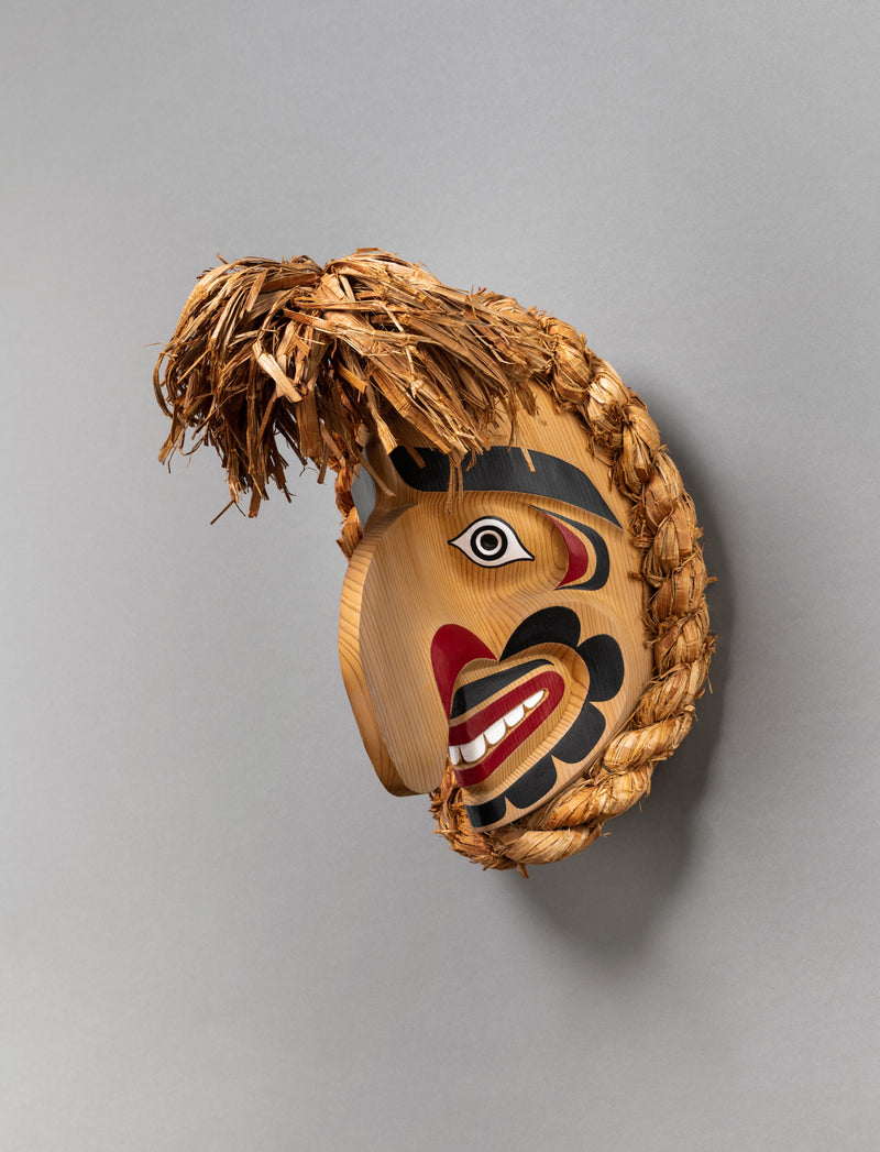 Nuhlmal (Fool) Mask by Joseph Wilson, Coast Salish – Quintana