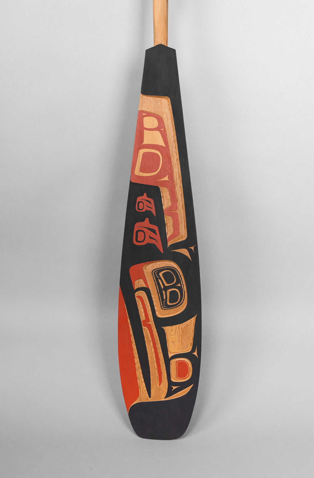 Raven Paddle by Victor Michael West, Tlingit and Cree – Quintana Galleries