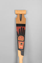 Raven Paddle by Victor Michael West, Tlingit and Cree