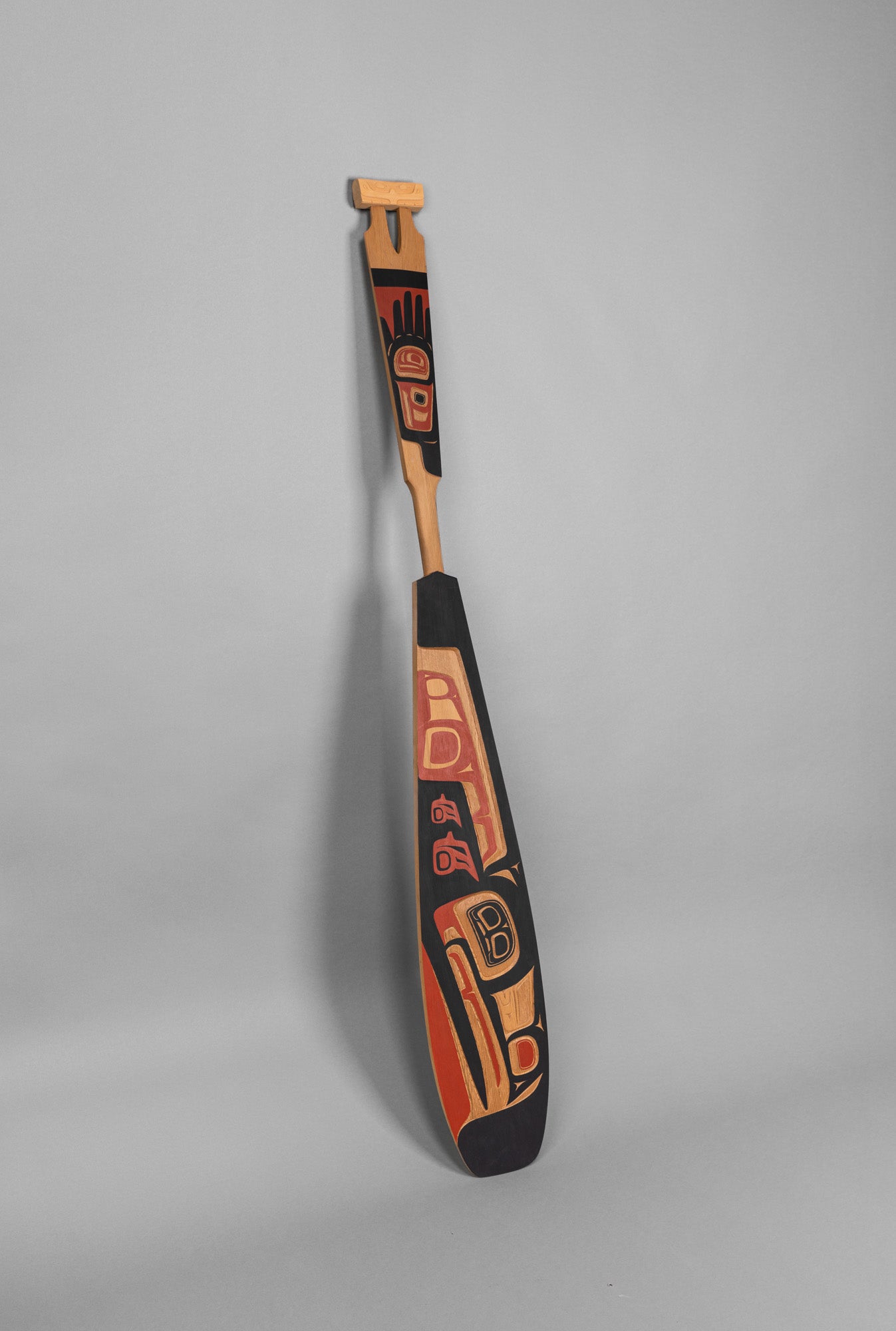 Raven Paddle by Victor Michael West, Tlingit and Cree – Quintana Galleries