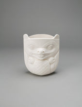 Eagle and Beaver Porcelain Vase by Terry Jackson, Metis
