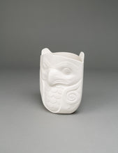 Eagle and Beaver Porcelain Vase by Terry Jackson, Metis