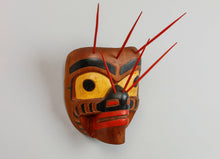 Mask depicting Bumble Bee by Norman Bell Jr., Kwakwaka'wakw
