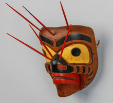Mask depicting Bumble Bee by Norman Bell Jr., Kwakwaka'wakw