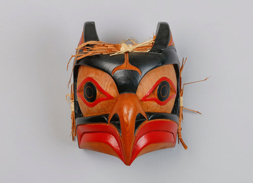 Mask depicting Thunderbird by Derek Heaton, Mik'maq